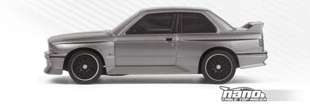 Samochód zdalnie sterowany RC #160991 nano-TTR BMW M3 Ravaglia Dark Silver Model Auto RC