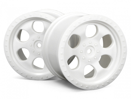 #3115 6 Spoke Wheel White (83X56Mm/2Pcs)