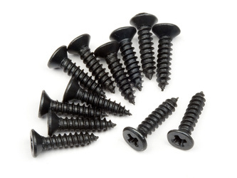 TP. FLAT HEAD SCREW M2.6X12MM (12PCS) #101273