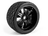 #160509 Mounted Phaltline Tire on 3251 Tremor Black Wheel