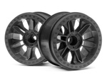 #116528 6-Shot St Wheel (Black/2Pcs)