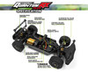 #150361 QuantumRX Flux 4S 1/8 4WD Rally Car - Fluoro Green