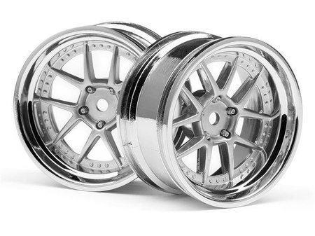 DY-CHAMPION 26mm WHEEL (CHROME/SILVER/6mm OS/2pcs)