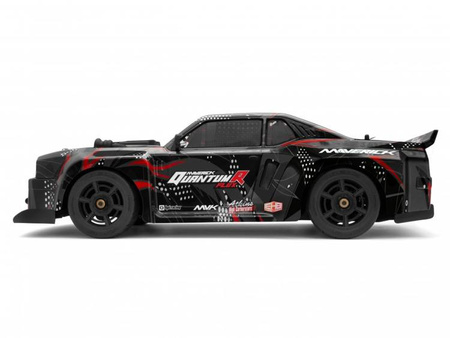 Samochód zdalnie sterowany RC #150350 QuantumR Flux 4S 1/8 4WD Muscle Car - Black/Red Model Auto RC