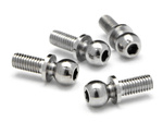 #86196 Ball 4.7X6.5mm (4-40/Hex Socket/Silver/4pcs)