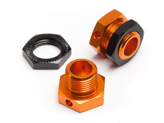 5MM HEX WHEEL ADAPTERS TROPHY BUGGY (ORANGE/BLACK) #101785