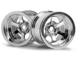 #3087 Scorch 6-Spoke Wheel Shiny Chrome (55X50Mm/2Pcs)