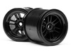 #102824 Ft01 Wheel Set (Black/Front 2Pcs/Rear 2Pcs)