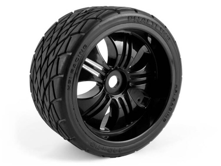 #160509 Mounted Phaltline Tire on 3251 Tremor Black Wheel