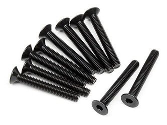 FLAT HEAD SCREW M3x22mm (HEX SOCKET/10pcs)