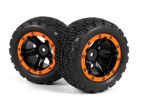 Slyder ST Wheels/Tires Assembled (Black/Orange) #540197