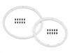 Wheel Bead Lock Rings (White/For 2 Wheels) #110545