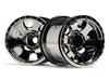 WARLOCK WHEEL BLACK CHROME (2.2in/2pcs) #105280