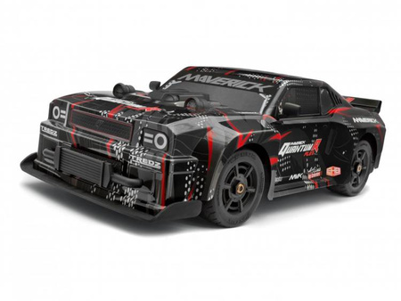 Samochód zdalnie sterowany RC #150350 QuantumR Flux 4S 1/8 4WD Muscle Car - Black/Red Model Auto RC