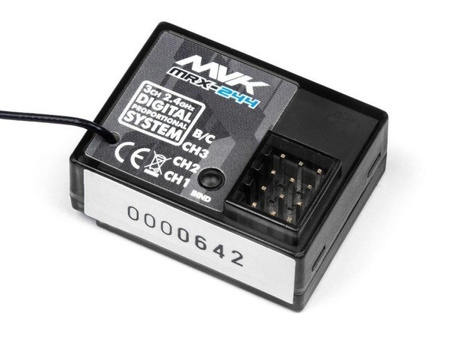 MRX-244 MAVERICK 2.4GHZ 3CH RECEIVER WITH BUILT IN FAILSAFE #MV22783