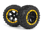 #540260 Slyder MT Wheels/Tires Assembled (Black/Yellow)