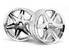 LP32 WHEEL WORK LS406 CHROME (2pcs) #3344