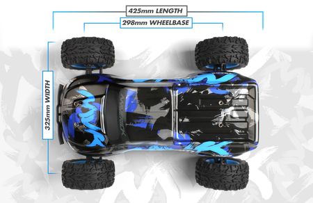 Samochód zdalnie sterowany RC #150603 Phantom MT 1:10 RTR Monster Truck Model Auto RC