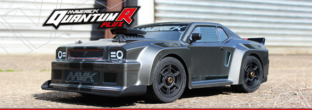Samochód zdalnie sterowany RC #150311 QuantumR Flux 4S 1/8 4WD Muscle Car - Grey Model Auto RC