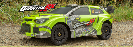#150361 QuantumRX Flux 4S 1/8 4WD Rally Car - Fluoro Green