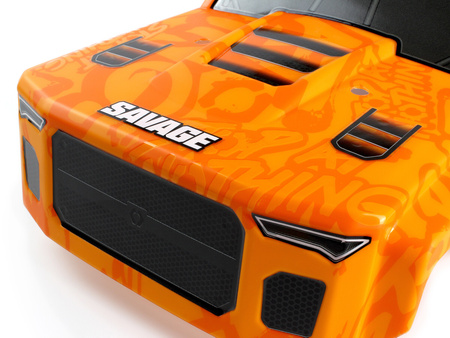 GT-6 Sportcab Painted Truck Body (Orange/Grey) #160105