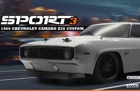 Samochód zdalnie sterowany RC #160423 Sport 3 1969 Chevrolet Camaro Z28 Custom Model Auto RC