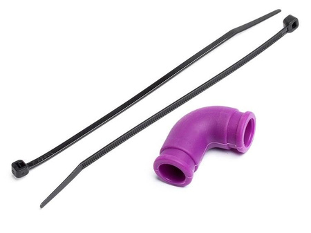 SILICONE EXHAUST COUPLING 12X30mm (PURPLE)