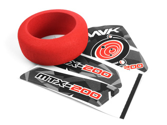 #150552 Transmitter Wheel Foam & Decals (Red)