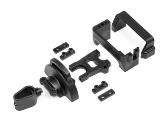 #MV29038 CENTRE DIFF AND SERVO MOUNTS W/WIRE HOLDER AND COV