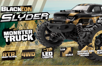 Samochód zdalnie sterowany RC #540101 Slyder MT 1/16 4WD Electric Monster Truck - Gold Model Auto RC