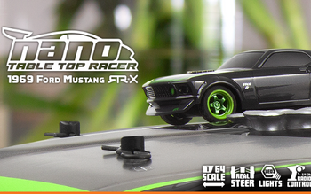 Samochód zdalnie sterowany RC #160980 nano-TTR 1969 Ford Mustang RTR-X Model Auto RC