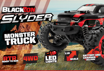 Samochód zdalnie sterowany RC #540098 Slyder MT 1/16 4WD Electric Monster Truck - Red Model Auto RC