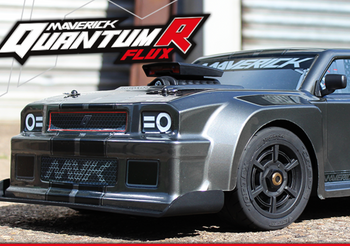 Samochód zdalnie sterowany RC #150311 QuantumR Flux 4S 1/8 4WD Muscle Car - Grey Model Auto RC