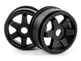 #150295 QuantumR Race Truck Wheel (Black/2pcs)