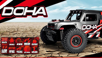 Samochód zdalnie sterowany RC #150701 Maverick Doha 1/20 4WD Electric Truck - Red Model Auto RC