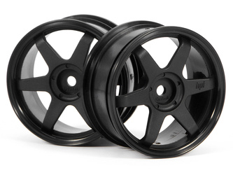 #3836 Te37 Wheel 26Mm Black (0Mm Offset)