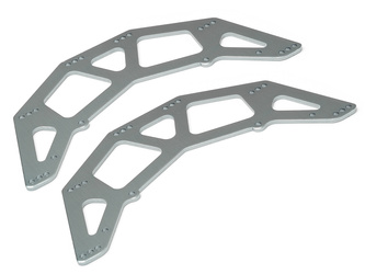 #MV25023 CHASSIS SIDE PLATE GUNMETAL 2PCS (SCOUT RC)