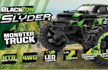 Samochód zdalnie sterowany RC #540100 Slyder MT 1/16 4WD Electric Monster Truck - Green Model Auto RC