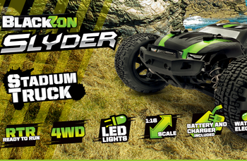 Samochód zdalnie sterowany RC #540102 Slyder ST 1/16 4WD Electric Stadium Truck - Green Model Auto RC