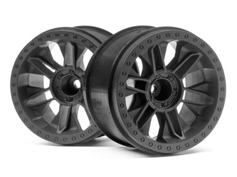 #116528 6-Shot St Wheel (Black/2Pcs)