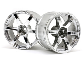 #33467 Lp35 Wheel Yokohama Avs Model T6 Chrome (2Pcs)