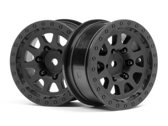 #116840 Cr-10 Wheel 1.9 (Black/2Pcs)