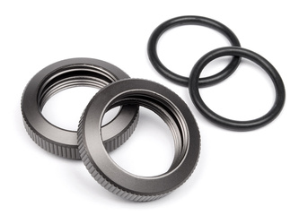 #102155 Shock Adjuster Nut 20Mm (Gunmetal/2Pcs)