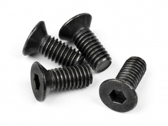 #Z307 Flat Head Screw M4X10Mm (Hex Socket/Thin Type/4Pc)