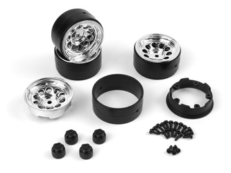 #160842 CS-10 Beadlock Wheel 1.2in (Chrome/4pcs)