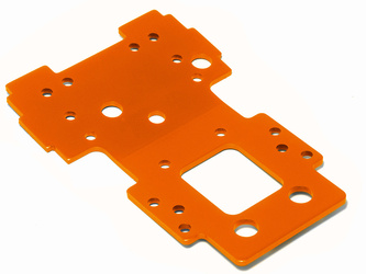 #105892 Bulkhead Lower Plate 2.5Mm (Orange)
