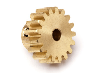 #MV22693 17T Brass Pinion Gear (0.8 M / 32DP 3.175 Shaft)