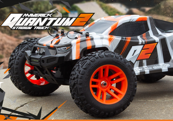 Samochód zdalnie sterowany RC #150403 Quantum2 XT 1/10th Stadium Truck - Orange Model Auto RC