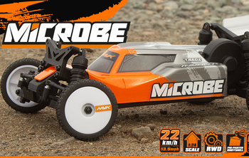 Samochód zdalnie sterowany RC #150802 Maverick Microbe 1/24th Buggy – Orange Model RC Auto