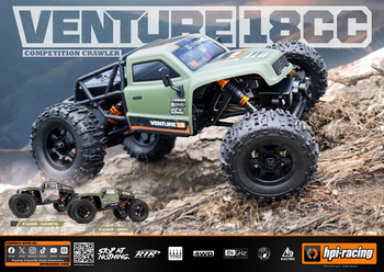 Samochód zdalnie sterowany RC #160809 Venture18 CC Flux Competition Crawler - Green Model RC Auto